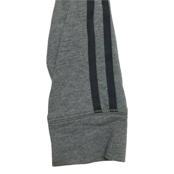 Express Womens Medium Sweatshirt Full Zip Lightweight Jacket Black Gray Cotton - Picture 3 of 9